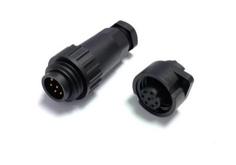 Conector impermeable circular de plástico IP67